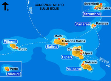 arcipelago isole eolie mappa